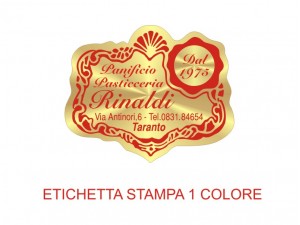 Etichette adesive per pasticcerie, bar, panetterie e gelaterie (mm 38x31)  (cod.14/I )
